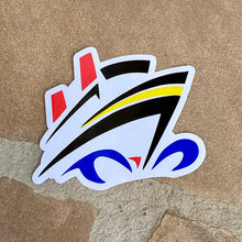 Load image into Gallery viewer, Disney Cruise Ship Vinyl Sticker - Stylized - Exclusive Design!
