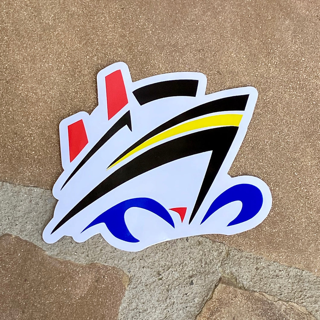Disney Cruise Ship Vinyl Sticker - Stylized - Exclusive Design!